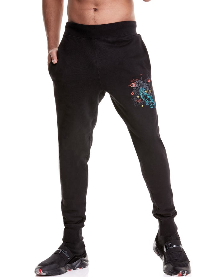 Champion Reverse Weave® Year Of The Tiger Erkek Joggers Siyah ( HBNUAM378 )